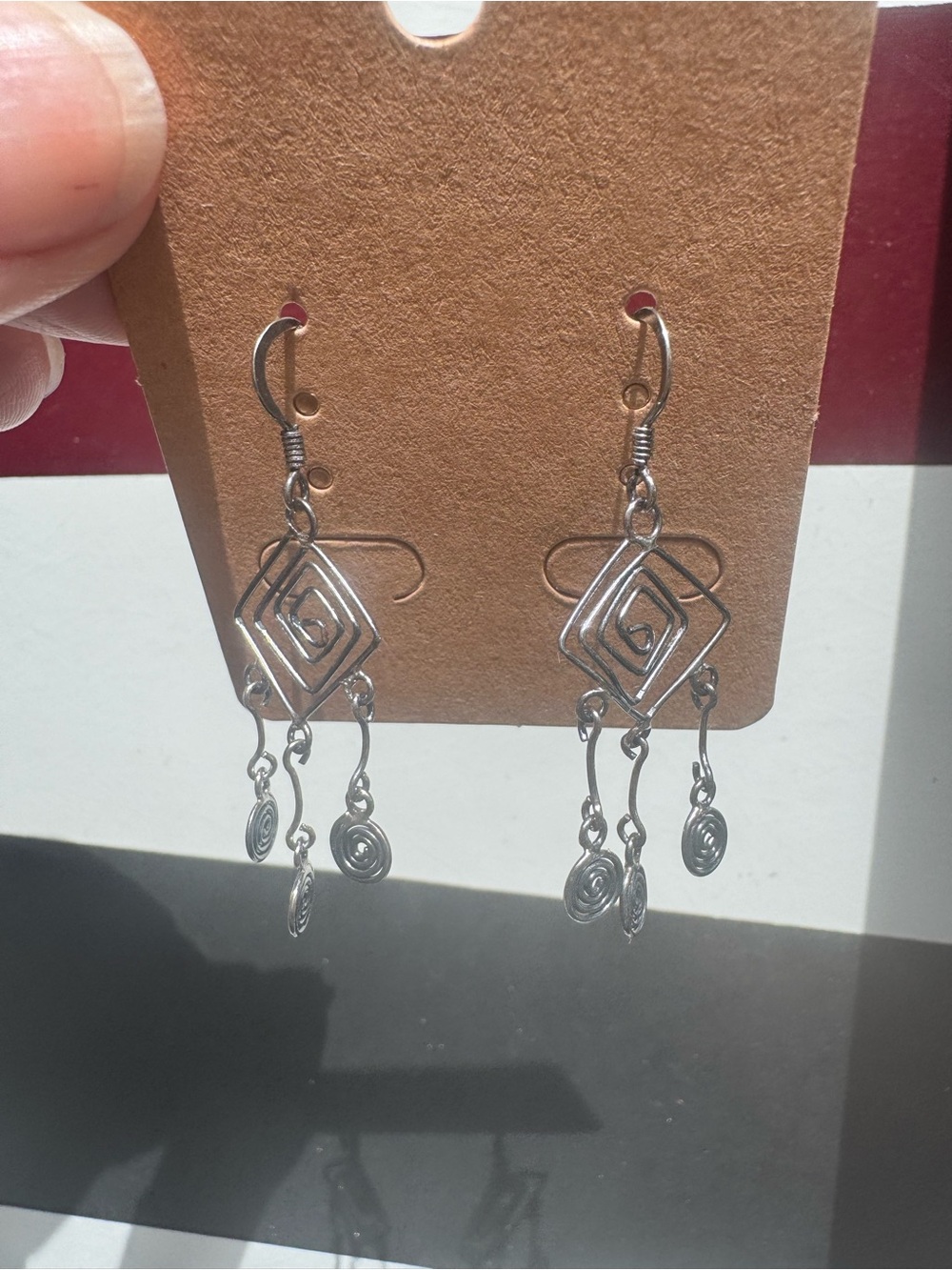 Handcrafted Sterling Silver Dangle Earrings - Women Jewelry